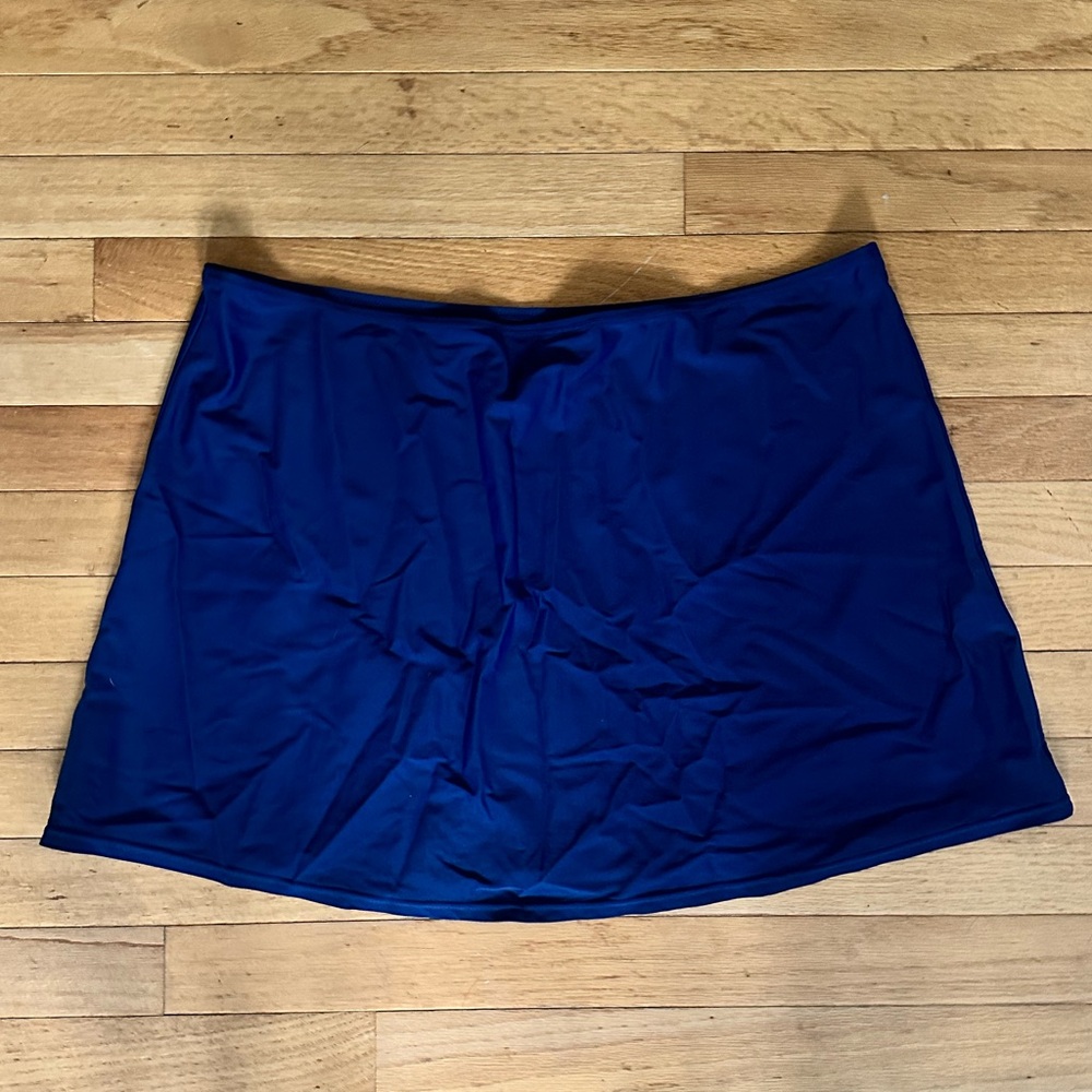 Cherokee Navy Blue Swim Skirt - 2X